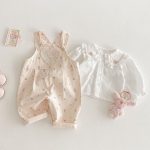 [73-120cm]トップス&サロペット 女の子 スウィート - Image 2