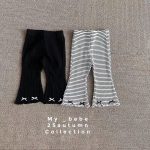 [73-120cm]おしゃれ トレンド お出かけに ボーダー柄 トップス/パンツ - Image 5