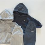 [80-130cm]カジュアル クール パーカー+パンツ セットアップ - Image 3