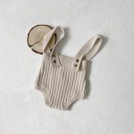 [66-90cm]ニット ロンパース ナチュラル シンプル - Image 7