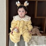 [66-100cm] もこもこ 可愛い ロンパース