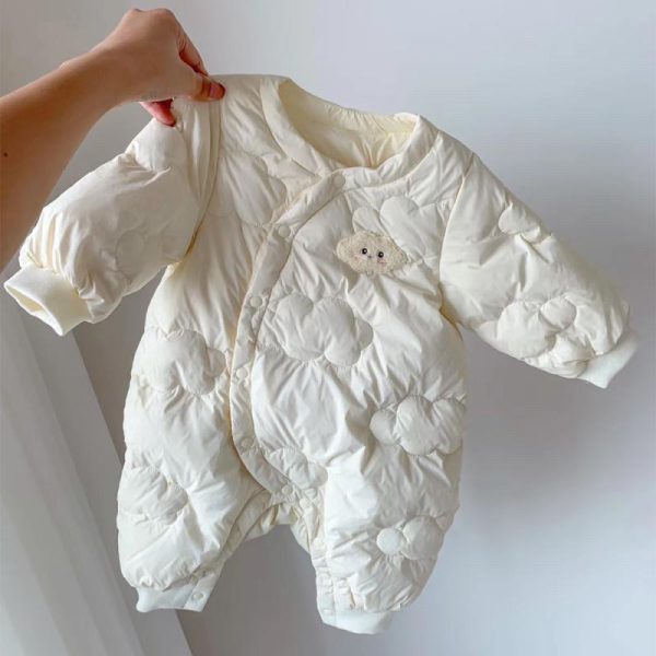 [66-90cm]防寒 あったか 可愛い ロンパース