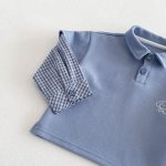 [73-120cm]カジュアル レイヤード POLOネック トレーナー - Image 5