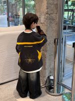 [90-160cm]レイヤード 数字柄 クール 長袖 Tシャツ