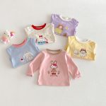 [73-120cm]長袖Tシャツ 女の子 カートゥーン 快適な着心地 - Image 3