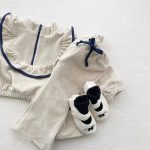 [73-120cm]スウェット上下セット 女の子 おしゃれ コーデュロイ - Image 4