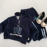 [73-120cm] カジュアル トレーナー+パンツ セットアップ - Image 2