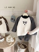 [90-140cm]犬柄 厚手 ふわふわ ルームウェア