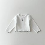 [73-120cm]シンプル 着やすい 心柄 女の子 トップス - Image 4