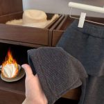 [73-120cm]韓国風 デザイン満点 きれいめ 裏起毛 女の子 パンツ - Image 2