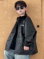 [100-160cm] カッコイイ 無地 アウター