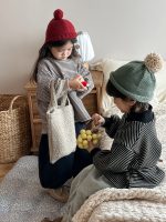 [80-140cm] カジュアル ボーダー柄 トレーナー - Image 7