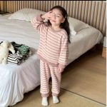 [80-160cm]ボーダー柄 ふんわりやさしい ルームウェア - Image 7