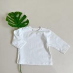 [66-100cm]肌に優しい シンプル 長袖 Tシャツ - Image 5