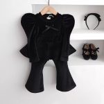 [73-120cm]スウィート きれいめ 女の子 トップス+パンツ セットアップ - Image 4