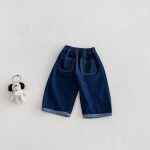 [73-110cm]カジュアル 履きやすい ボトムス デニムパンツ - Image 3