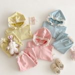 [73-120cm]フード付き アウター/パンツ 女の子 おしゃれ カジュアル - Image 6