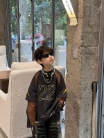 [90-160cm]レイヤード 数字柄 クール 長袖 Tシャツ - Image 3