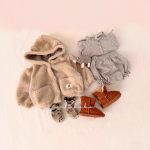 [73-120cm] もこもこ フード付き アウター - Image 2