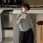 [90-160cm]肌触り良い シンプル ニット セーター - Image 5