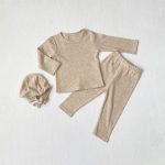 [73-100cm]軽やかな着心地 トップス+ボトムス+帽子 - Image 3