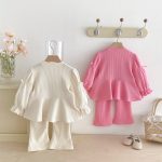 [73-120cm]おしゃれ スウィート 女の子 トップス+パンツセットアップ - Image 6