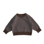 [80-130cm]カジュアル ボーダー柄 ニット セーター - Image 6