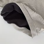 [80-140cm]ボーダー柄 フード付き 裏起毛 パーカー/パンツ - Image 2