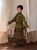 [90-150cm]カジュアル アルファベット 長袖 Tシャツ