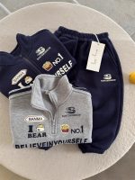 [73-120cm]クール 動きやすさ抜群 裏起毛 トレーナー+パンツ セットアップ - Image 6