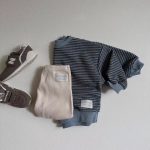 [73-100cm]トレーナー ボーダー柄 カジュアル 着やすい - Image 4