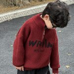 [90-150cm]あったか スタンドネック ニット セーター - Image 5