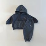 [80-130cm]カジュアル クール パーカー+パンツ セットアップ - Image 4