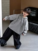 [100-160cm]レイヤードデザイン フード付き パーカー - Image 3