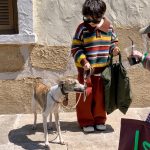 [90-150cm]カラフル ボーダー柄 ニット セーター