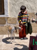 [90-150cm]カラフル ボーダー柄 ニット セーター
