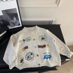 [80-140cm]カートゥーン 着やすい ニット カーディガン - Image 7