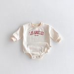 [66-90cm]アルファベット 着心地良い ベビー ロンパース - Image 3