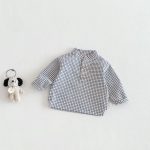 [73-110cm] チェック柄 ナチュラル シャツ - Image 6