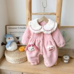 [66-100cm] もこもこ 可愛い ロンパース - Image 5