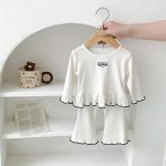 [73-120cm]おしゃれ 可愛い 女の子 トップス+パンツ セットアップ - Image 3