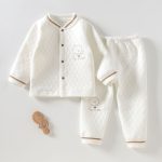 [66-90cm]退院着 トップス+パンツ ルームウェア - Image 3