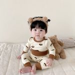 [80-130cm]やわらか素材 トップス+ボトムス セット ルームウェア - Image 8