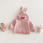 [73-110cm]キュート ウサギデザイン フード付き アウター - Image 6