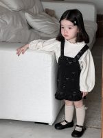 [73-100cm]トップス&デニムサロペットスカート 女の子 韓国風  ふんわり - Image 2