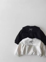 [73-120cm]セーラーカラー アウター女の子 シンプル 合わせやすい - Image 2