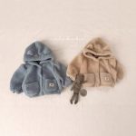 [73-120cm] もこもこ フード付き アウター - Image 7