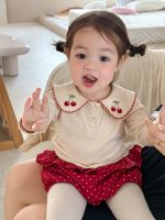 [73-100cm]チェリー柄 可愛い トップス/ワンピース - Image 7