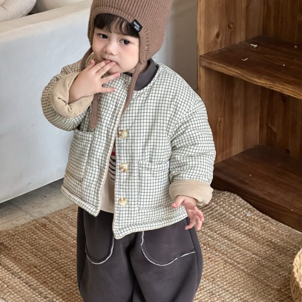 [73-110cm] チェック柄 アウター/トレーナー/パンツ