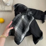 [90-140cm] レイヤード あったか POLOネック アウター - Image 5